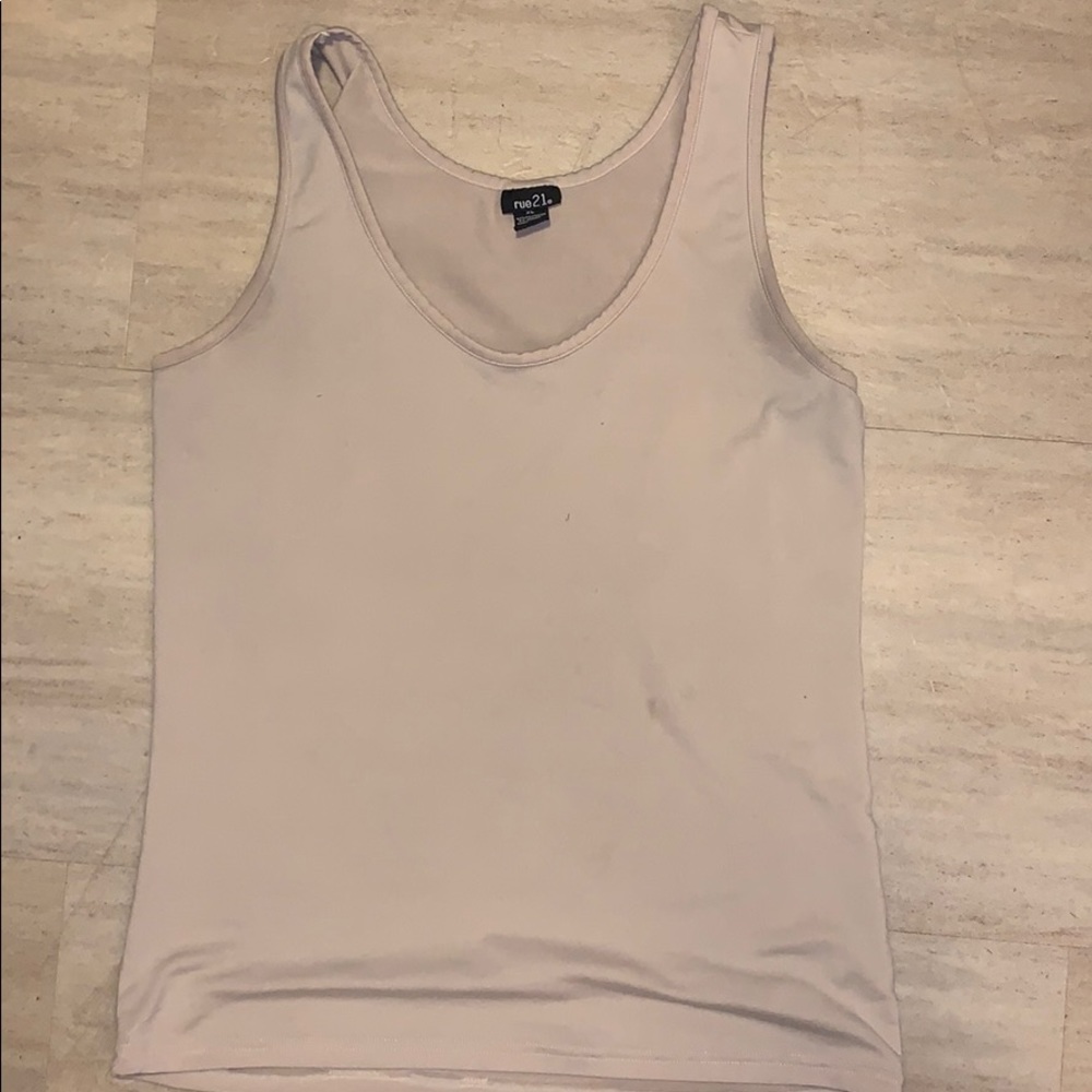 Nude wide strap undershirt/tank